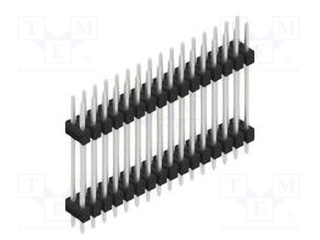 Connector: pin strips; pin header; male; PIN: 32; 2.54mm; THT; 2x16