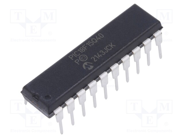 PIC microcontroller; Memory: 32kB; SRAM: 2kB; EEPROM: 512B