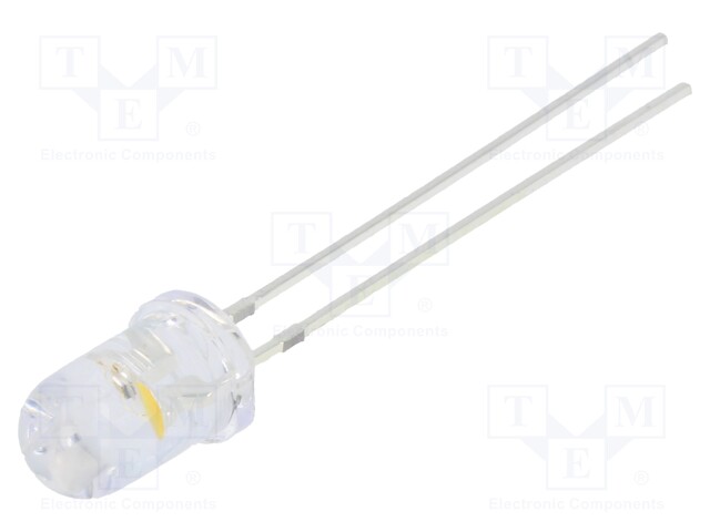 LED; 5mm; red/warm white; 3000÷4200mcd,7000÷8400mcd; 30°; 3÷5V