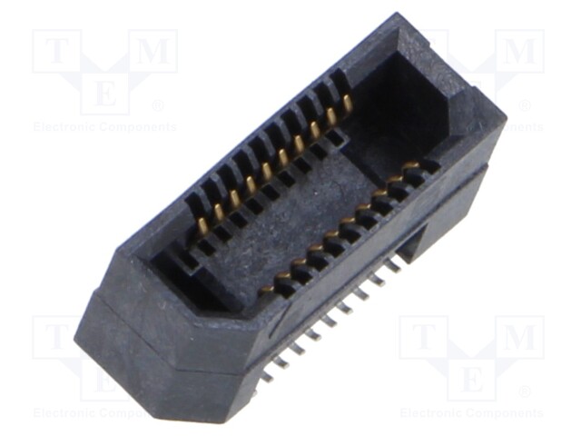 Connector: PCB to PCB; female; PIN: 20; 0.8mm; ERF8; gold-plated