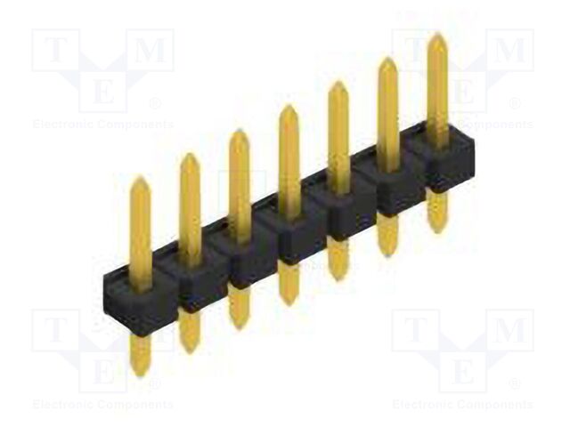 Connector: pin strips; pin header; male; PIN: 7; 2.54mm; THT; 1x7