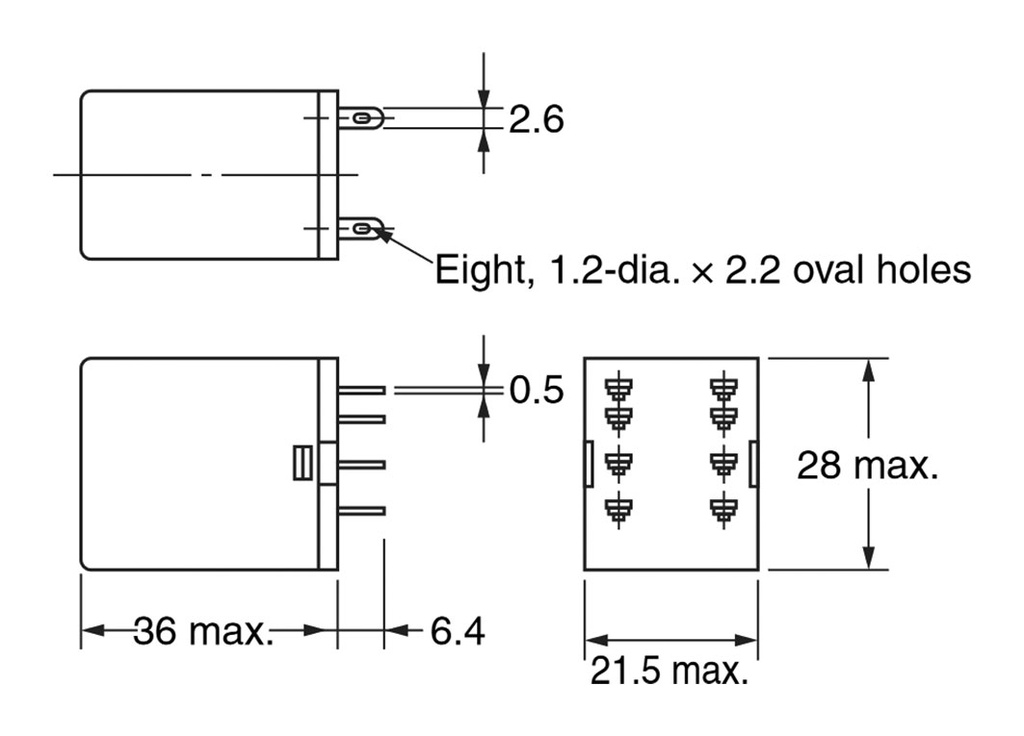 Relay: electromagnetic; DPDT; Ucoil: 120VAC; Icontacts max: 10A