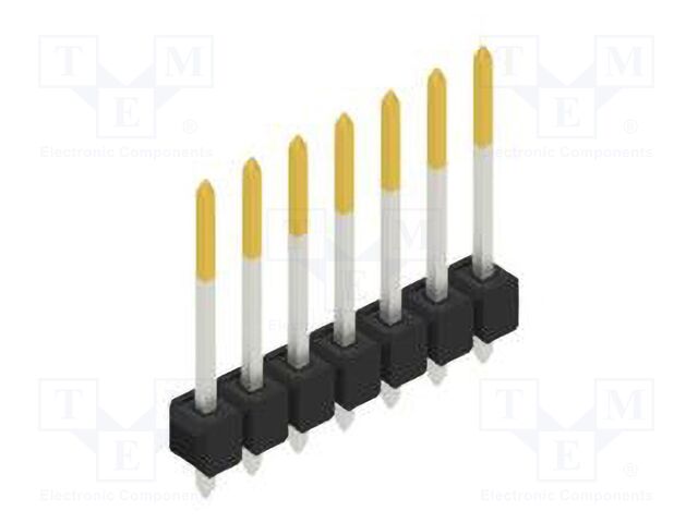 Connector: pin strips; pin header; male; PIN: 7; 2.54mm; THT; 1x7