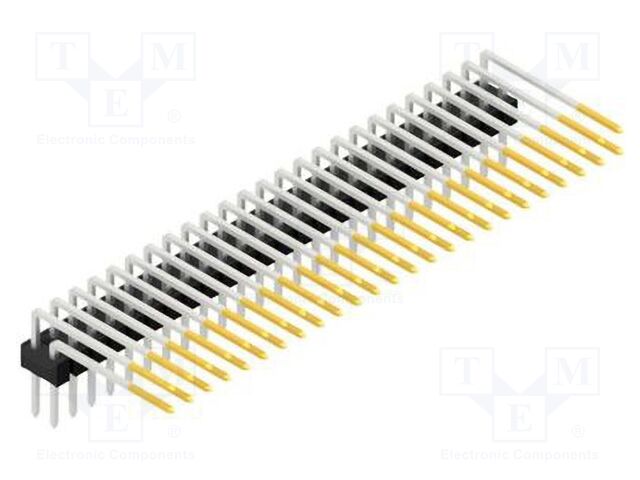 Connector: pin strips; pin header; male; PIN: 50; 2.54mm; THT; 2x25