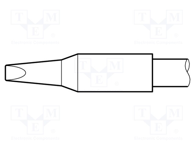 Tip; chisel; 2.2x1mm; longlife