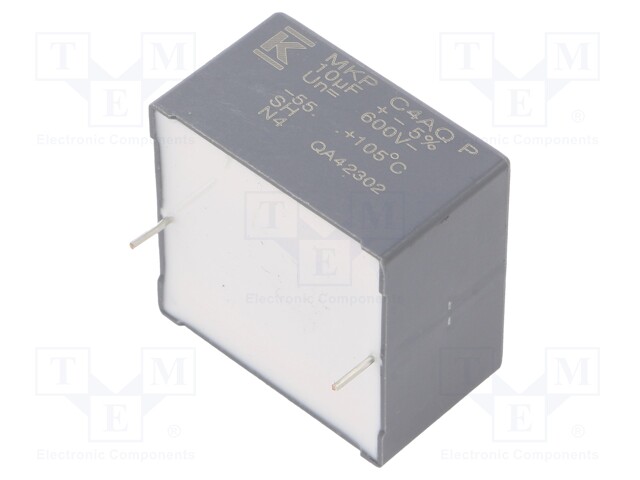 Capacitor: polypropylene; DC-Link; 10uF; ESR: 7mΩ; THT; ±5%; 11.7A