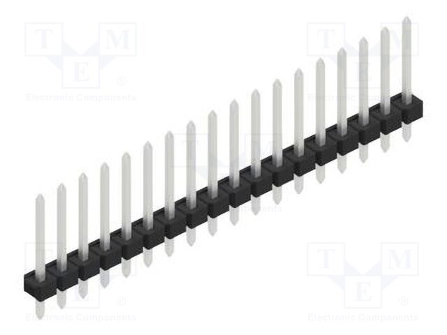 Connector: pin strips; pin header; male; PIN: 18; 2.54mm; THT; 1x18