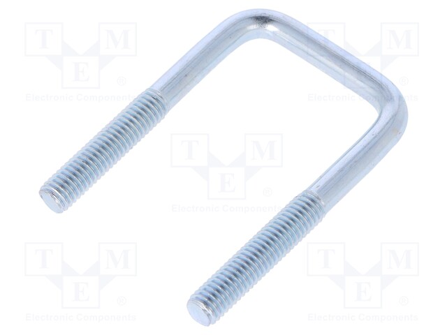U-bolt; C; steel; zinc; Thread len: 27mm; Int.width: 28mm; H: 55mm