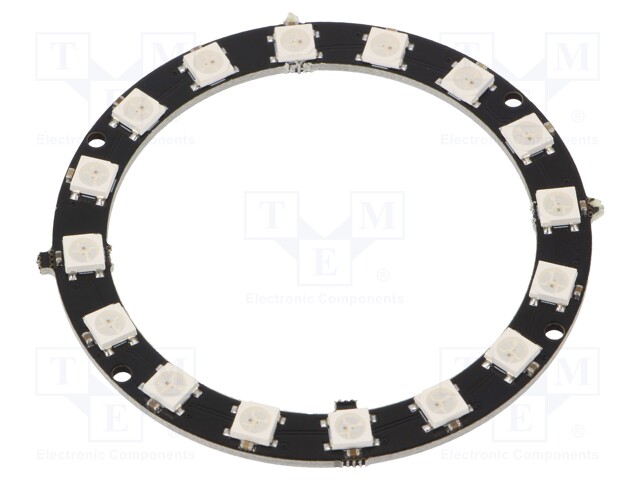 Module: LED; 5VDC; No.of diodes: 16; Colour: RGB; Shape: ring