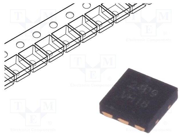 Transistor: P-MOSFET; unipolar; -30V; -6.3A; 1.8W; DFN6