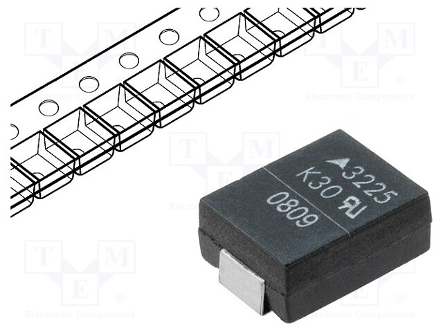 Varistor: metal-oxide; SMD; 3225; 30VAC; 38VDC; 0.9J; 100A; 10mW