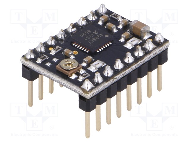 Stepper motor controller; A4988; 1.2A; Uin mot: 8÷35V; Kit: module