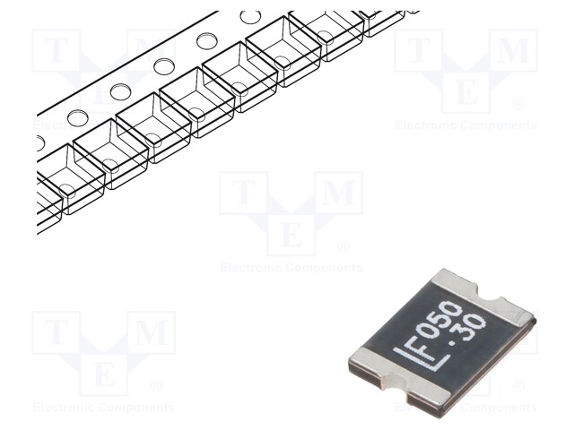 Fuse: PTC polymer; 0.5A; 30VDC; SMD; 1812L