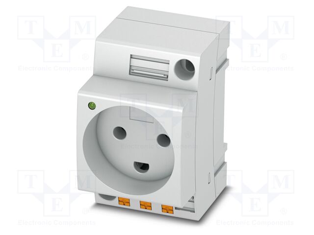 Connector: AC supply; socket; female; 16A; PIN: 3; push-in; 250VAC