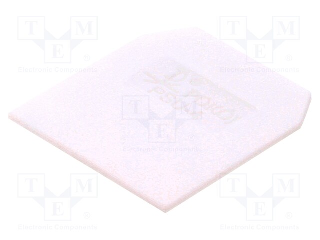 End/partition plate; Application: ZUG-G2.5,ZUG-G4; white