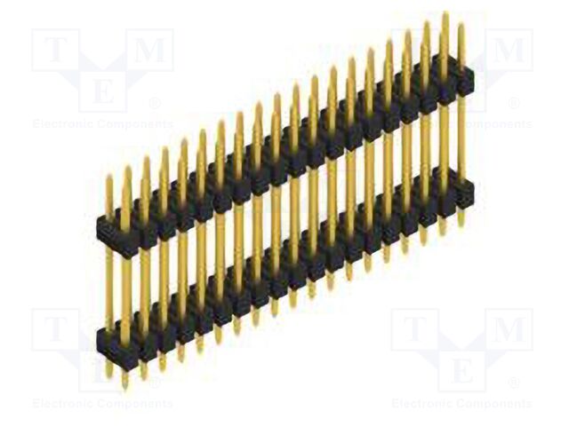 Connector: pin strips; pin header; male; PIN: 38; 2.54mm; THT; 2x19