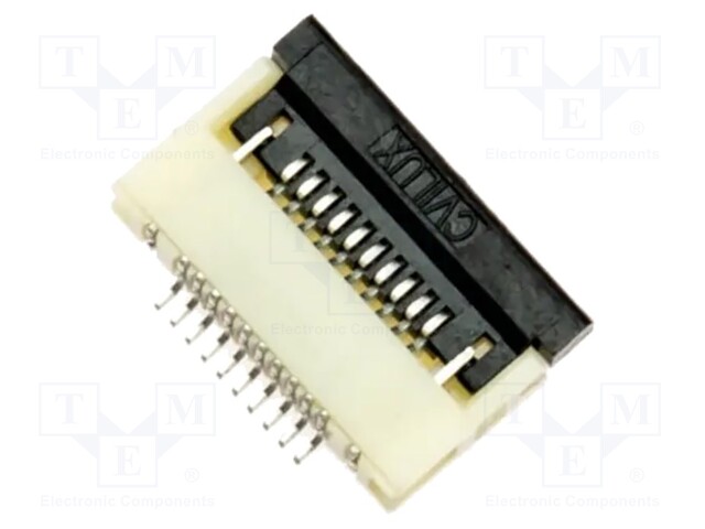 Connector; PIN: 10; ZIF FFC; 0.5mm; Type: bottom contacts