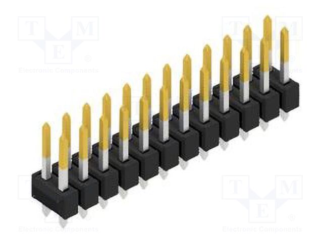 Connector: pin strips; pin header; male; PIN: 24; 2.54mm; THT; 2x12