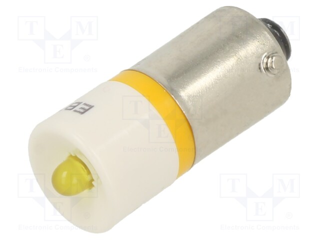 Indicator: LED; BA9S,T10; yellow; plastic; 6VDC; -20÷60°C