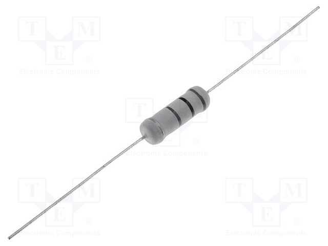 Resistor: metal oxide; THT; 330kΩ; 5W; ±5%; Ø6x17mm; axial