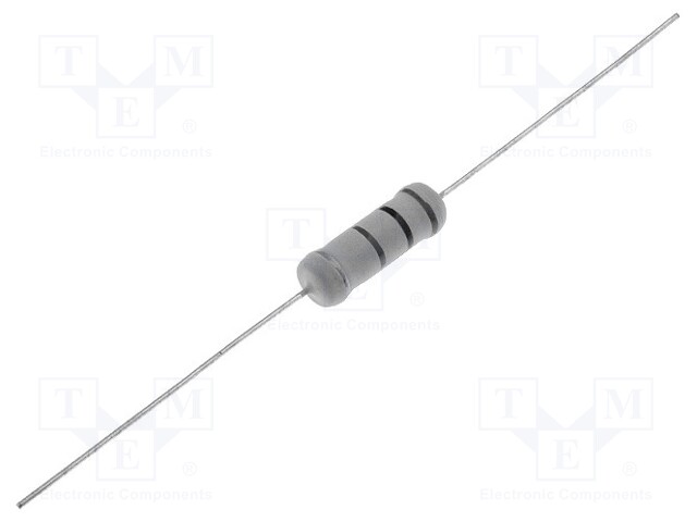 Resistor: metal oxide; THT; 3.3kΩ; 5W; ±5%; Ø6x17mm; axial
