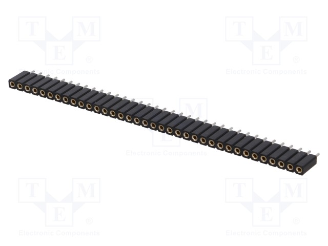 Socket; pin strips; female; PIN: 36; straight; 2.54mm; THT; 1x36