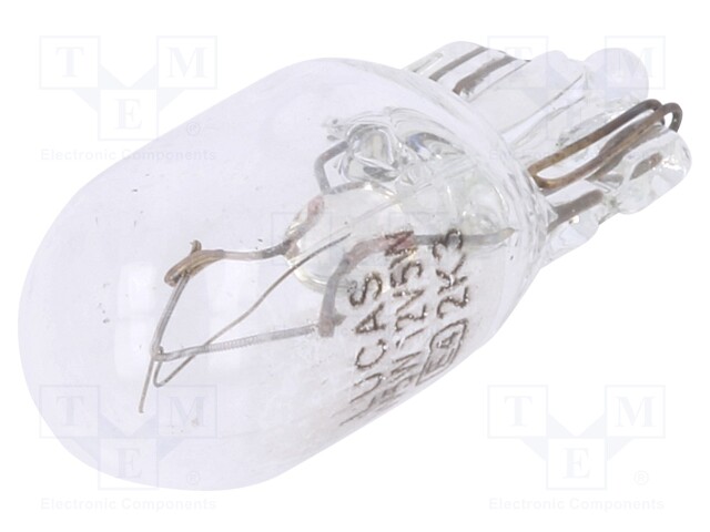 Filament lamp: automotive; T10; 12V; 5W; LLB