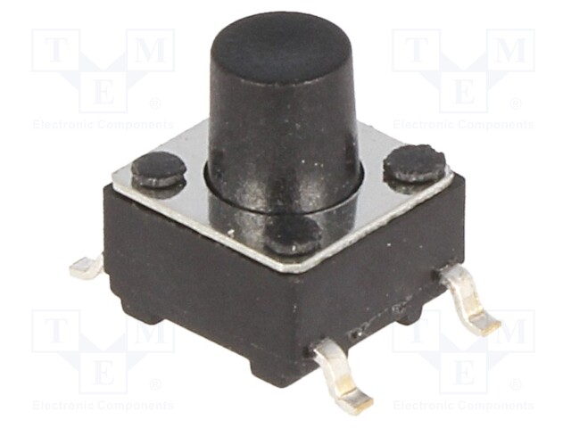 Microswitch TACT; SPST-NO; Pos: 2; 0.05A/12VDC; SMT; none; 1.6N