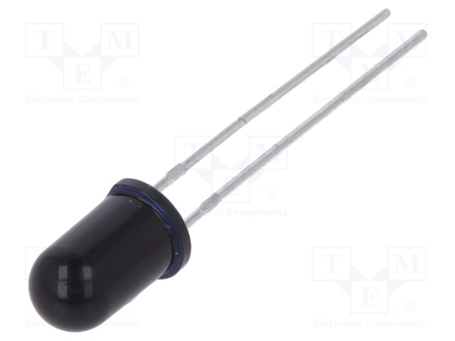 Photodiode; 5mm; 880nm; 700-1100nm; 20°; Mounting: THT; Lens: black