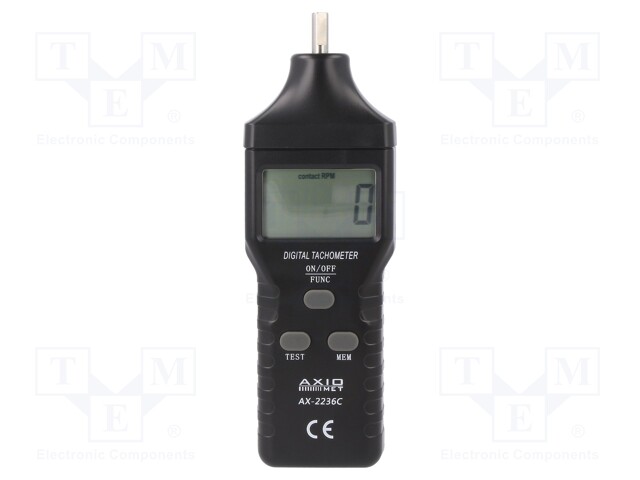 Tachometer; LCD 5 digits; Meas.accur: ±(0,05% + 1 digit); 156g