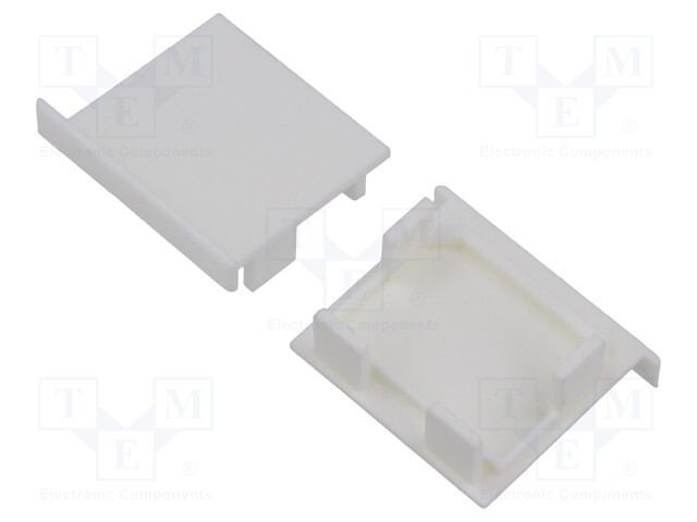 Cap for LED profiles; white; LOKOM