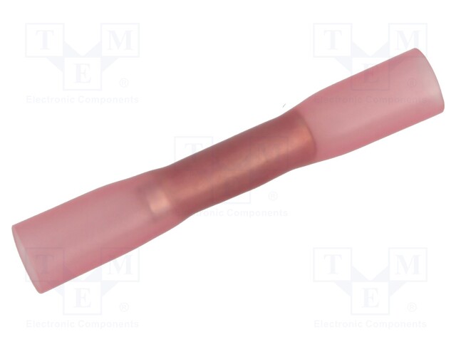 Butt splice; in heat-shrinkable insulation; brass; 0.75÷1.25mm2