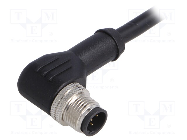 Plug; M12; PIN: 5; male; B code-Profibus; IP67; 60V; 4A; angled; 1m