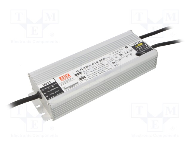 Power supply: switched-mode; LED; 320.6W; 114÷229VDC; 700÷1400mA