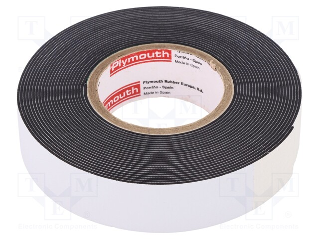 Tape: electrical insulating; black; 19mm; L: 9.1m; D: 0.8mm; 950%