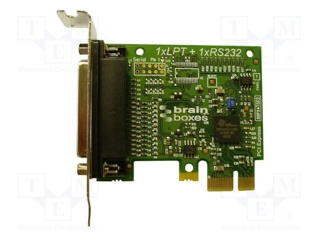 Industrial module: PCI Express communication card; UART