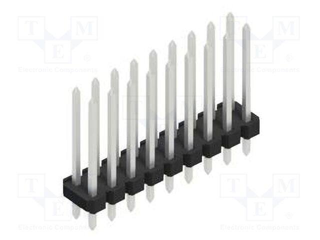 Connector: pin strips; pin header; male; PIN: 18; 2.54mm; THT; 2x9