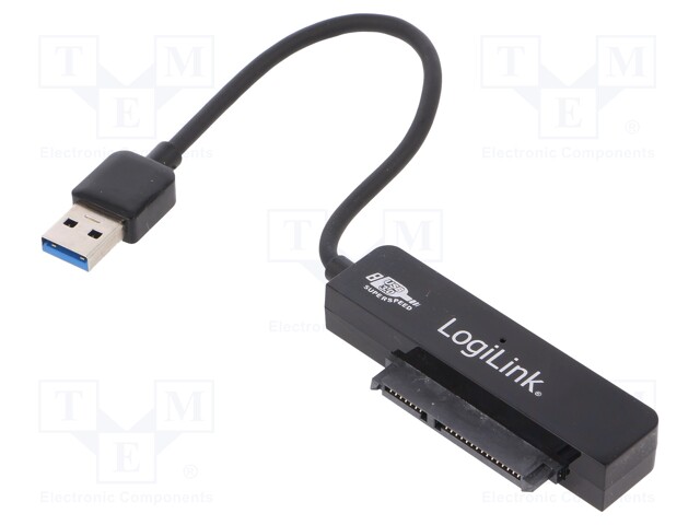USB to SATA adapter; supports 1x HDD 2,5" SATA/SATAII and SSD