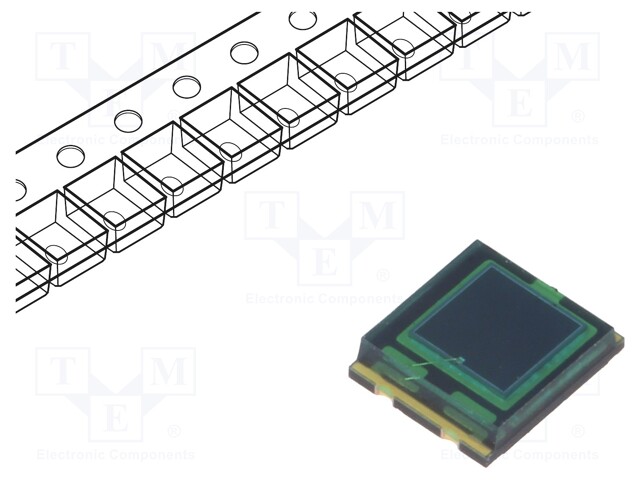 PIN photodiode; 65°; λp max: 540nm; 7.5mm2; Dim: 5x4.24x1.12mm