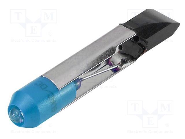 LED lamp; blue; T6,8; 6VDC; No.of diodes: 1