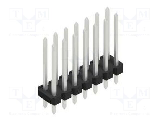 Connector: pin strips; pin header; male; PIN: 14; 2.54mm; THT; 2x7