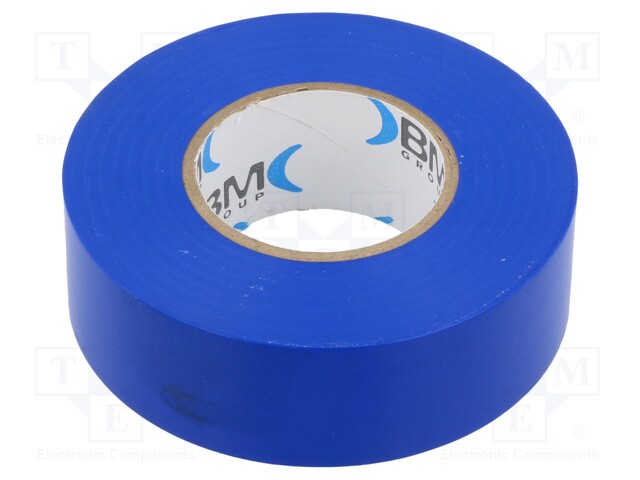 Tape: electrical insulating; W: 25mm; L: 25m; Thk: 0.15mm; blue; 200%