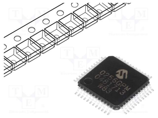 PIC microcontroller; Memory: 256kB; SRAM: 32kB; 2÷3.6VDC; SMD