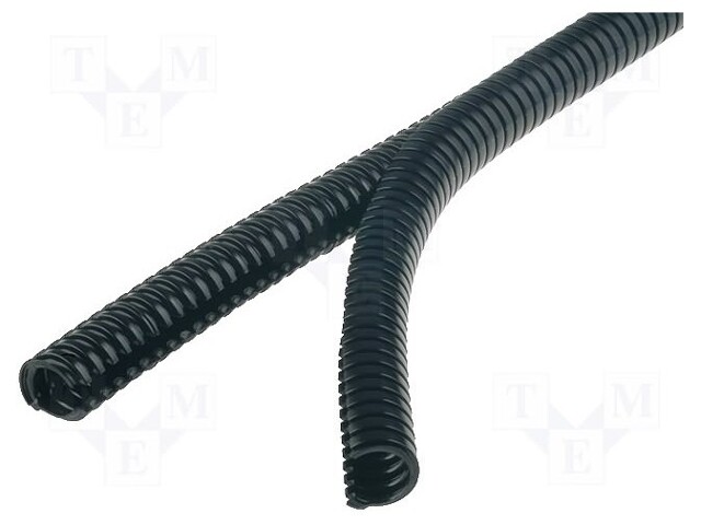 Protective tube; ØBraid : 13mm; polyamide; black; Len: 50m; UL94V-2