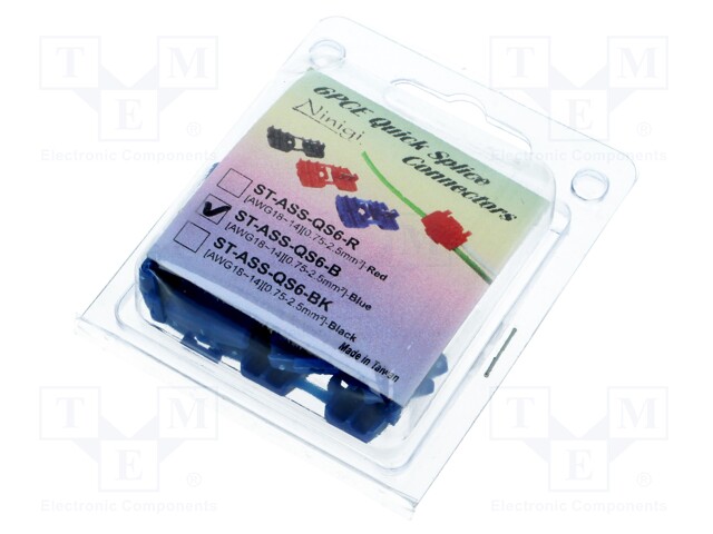 Quick splice; IDC; 0.75÷2.5mm2; for cable; blue; Variant: splitter