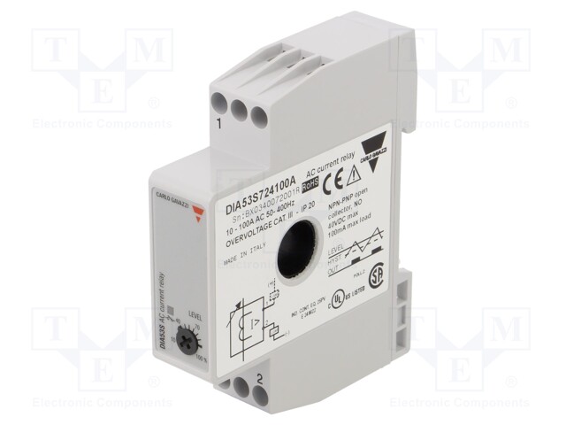 Module: current monitoring relay; AC current; DIN; OC,PNP/NPN