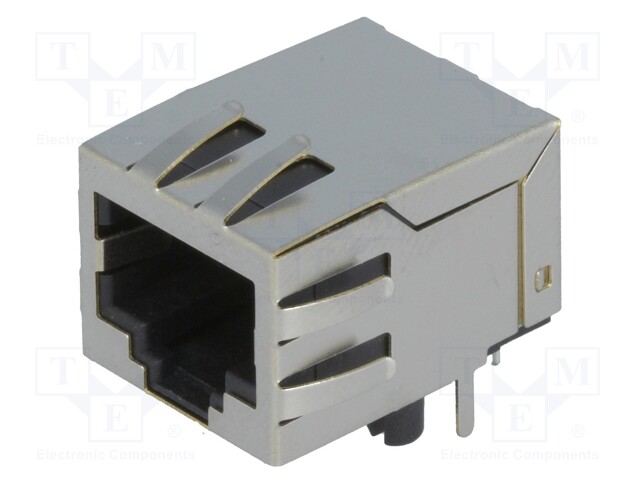 Socket; RJ45; PIN: 8; shielded; Layout: 8p8c; Locking: bottom latch