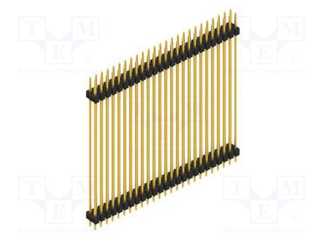 Connector: pin strips; pin header; male; PIN: 50; 2.54mm; THT; 2x25