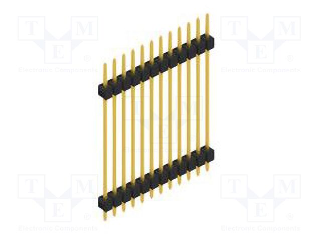 Connector: pin strips; pin header; male; PIN: 12; 2.54mm; THT; 1x12