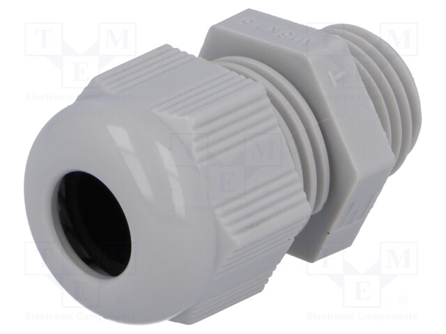Cable gland; M16; IP68; Mat: polyamide; grey